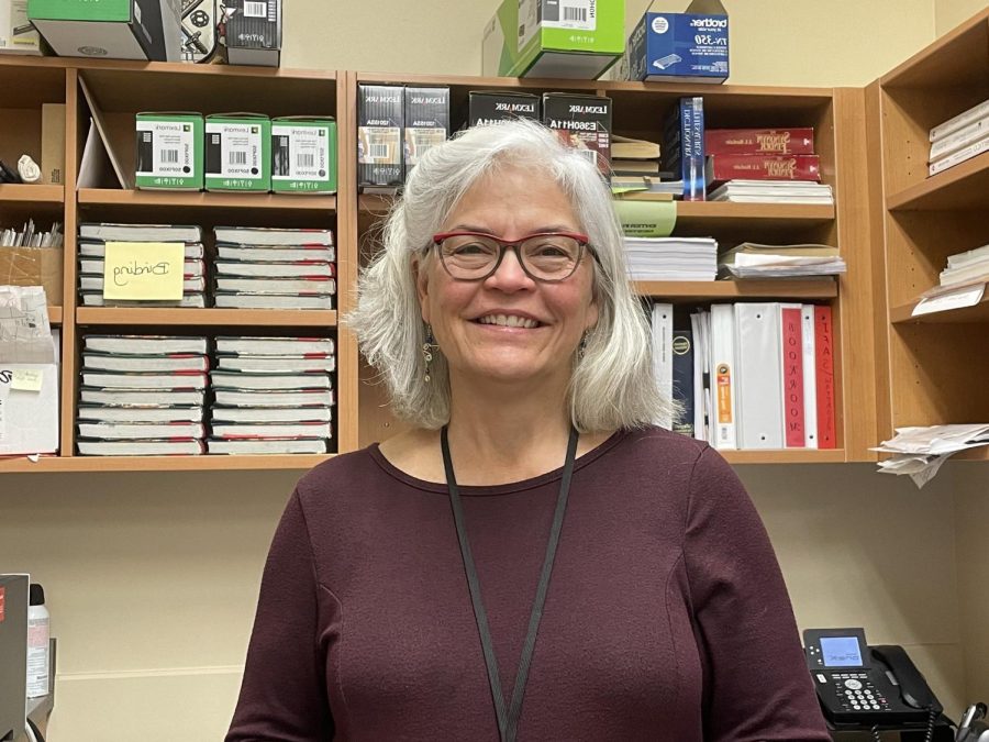 Merrie Dehmer flashes her bright smile at the camera.